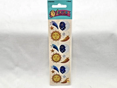 Vintage NOS Sandylion Prismatic Sun Moon and Stars Stickers SEALED - Image 1 of 3