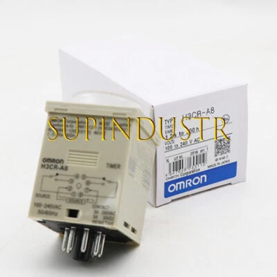.1Pcs New Omron Timer Modules 100-240VAC 50/60HZ H3CR-A8 H3CRA8 - Image 1 of 2