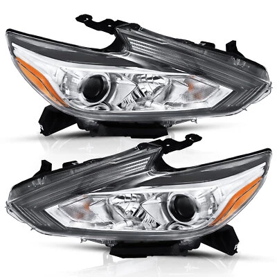 Headlights Assembly For 2016 2017 2018 Nissan Altima Factory Style Left+Right - Image 1 of 4