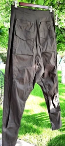 RUNDHOLZ Drop Crotch Pants harem TROUSERS SZ XS UK 12 W 32 STRETCH army green 2 - Picture 1 of 11