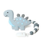 Teething Toys Baby Dinosaur BPA Free Food Grade Silicone Teether with Pacifier~