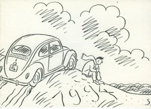 STANISLAS LA COCCINELLE BONNE ANNÉE 1994  CARTE DE VOEUX PERSONNELLE - Picture 1 of 1