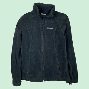 Chaqueta polar Columbia para mujer S negra cremallera completa bolsillos pequeños - Imagen 1 de 10