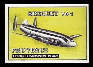 1952 Topps Wings 183 Breguet 76-1 Provence.  NMMT.  (TX7600). - Bild 1 von 2