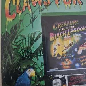 WILLIAMS CREATURE FROM THE BLACK LAGOON PROMO PINBALL FLYER SIGNED JOHN TRUDEAU - Picture 1 of 4