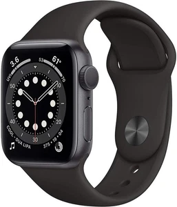 Apple Watch Series 6 GPS+ Cellular 44mm Graphite Stainless Steel, UK Model, GOOD - Picture 1 of 2