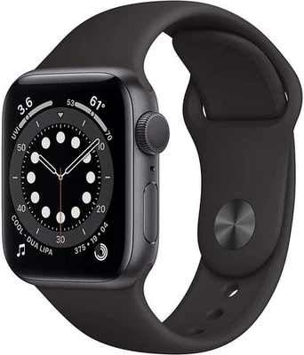 Apple Watch Series 6 GPS+ Cellular 44mm Graphite Stainless Steel, UK Model, GOOD - Image 1 of 2