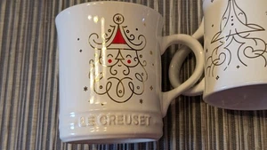 Le Creuset Stoneware Noel Collection Santa Coffee Mug Holiday Gift 14 oz 400 ml - Picture 1 of 5