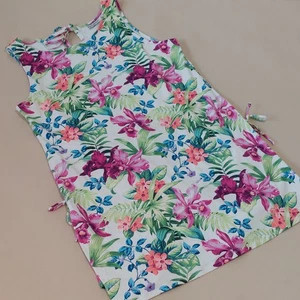 Tommy Bahama Tropical Floral SWIM DRESS Built in Shorts Cover Up Size L 12/14 - Picture 1 of 15