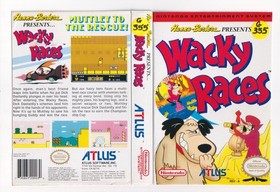 Wacky Races - Authentic (Nintendo NES) Rental Box Cut Out - Insert ONLY