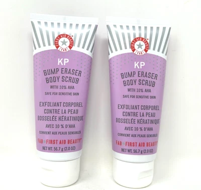 (2 Pack) First Aid Beauty KP Bump Eraser Body Scrub With 10% AHA, 2 oz - Image 1 of 2