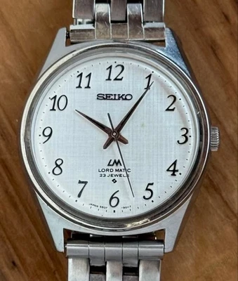 Reloj Automático Seiko LM Roadmatic 1975 Serie 56 Esfera Sedosa Todos los Números Usado Foto 1 de 4