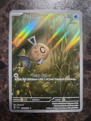 Pokémon SV08 Scarlet & Violet Surging Sparks 198/191 Feebas Illustration Rate NM - Image 1 of 2