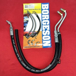 Borgeson 925108 Power Steering Hose Kit, 2 Pc Rubber, GM Pump to 65-70 Mustang - Picture 1 of 3