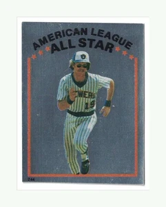 1981 Topps Sticker - #244 Robin Yount - MILWAUKEE BREWERS - FOIL (EX) - Bild 1 von 3