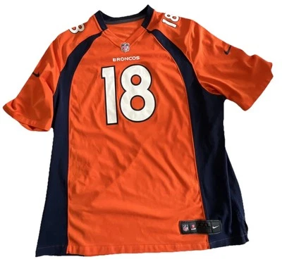 Футболка Nike Denver Broncos Peyton Manning взрослая XXL NO18 ЧИТАЙТЕ - Изображение 1 из 4