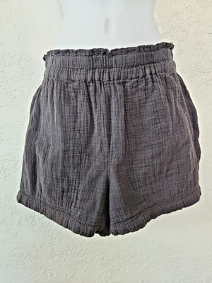 Pantalones Cortos Rails XS Leighton Para Mujer Negro Algodón Gasa, 4" Entrepierna Foto 1 de 4