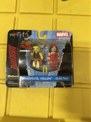 Marvel Minimates Serie 1 Amarillo Daredevil y Negro Elektra Variante H21 #1 Foto 1 de 2