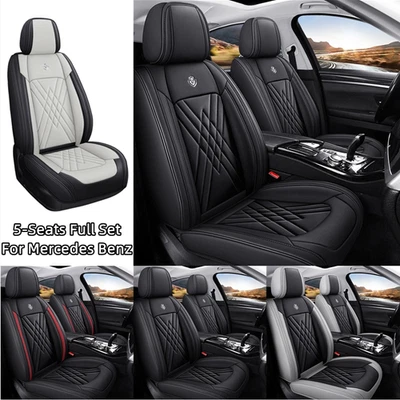 For Mercedes Benz GLK300 GLK350 5-Seat Full Coverage PU Leather Car Seat Covers - Image 1 of 4