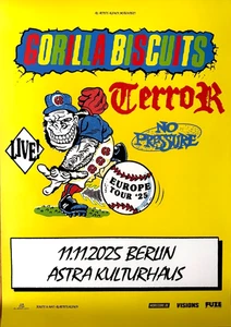 GORILLA BISCUITS 2025 BERLIN  - orig. Concert Poster - Konzert Plakat - DIN A1 - Bild 1 von 1
