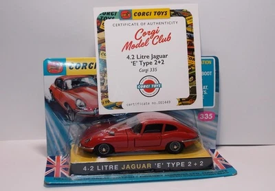 CORGI TOYS 335 ROJO CORGI MODELO CLUB REEDICIÓN 4,2 LITROS JAGUAR 'E' TIPO 2+2 EN CAJA Foto 1 de 4