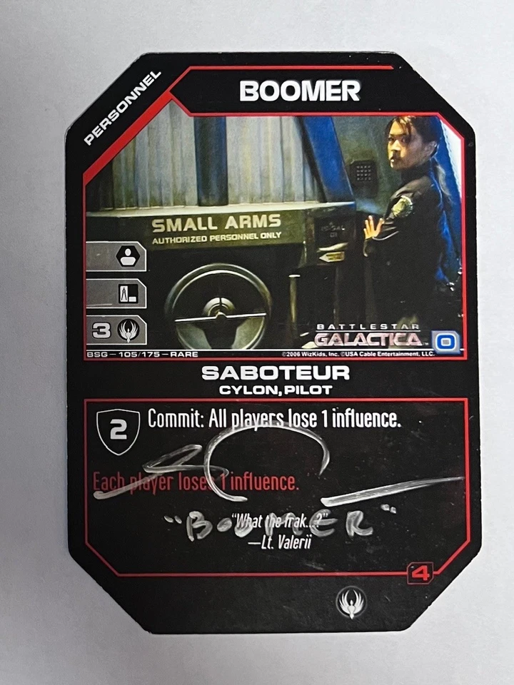 Autografado BSG ccg Boomer, Saboteur (Grace Park) - Imagem 1 de 1