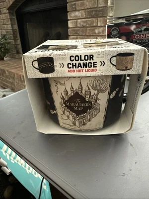 Harry Potter The Marauder's Map Heat Reveal Coffee Mug Cup 14oz Ceramic NIB - Image 1 of 3