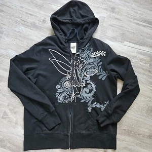 Disney Tinkerbell Fairy Full Zip Hoodie Sweatshirt Girls XG 15-17 = Ladies S/M - Picture 1 of 18