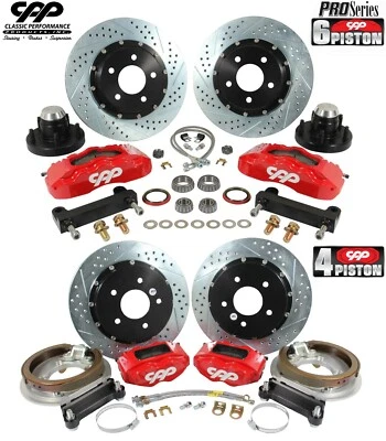 1968-74 Chevy II Nova 14" Front 13" Rear Big Brake Disc Brake Conversion Kit Foto 1 de 4