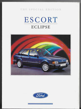 Ford Escort Eclipse 1.3 Mk4 Limited Edition 1990 UK Market Sales Brochure