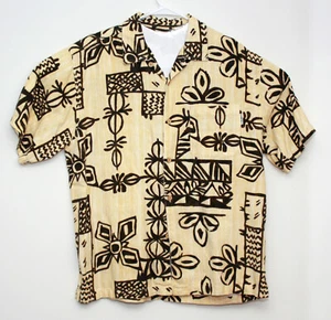 O'Neill Herren Hawaii Camp Hemd Elfenbein mit Native Block Print Größe XL - Bild 1 von 4