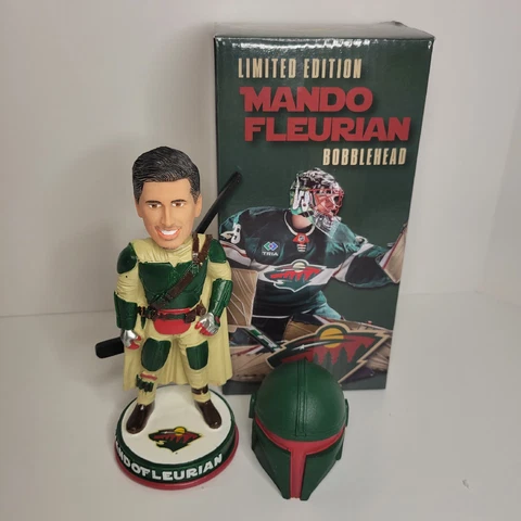 Marc Andre Fleury Star Wars SGA Theme Bobblehead Minnesota Wild Mando Fleurian Cover