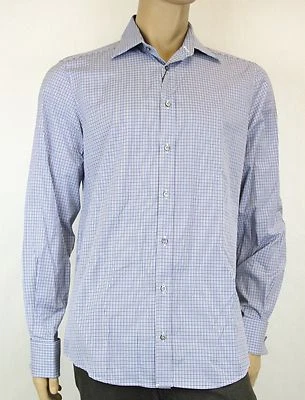 NEW Authentic Gucci Mens Fitted Plaid Dress Shirt, 43/17, 269056 4475 - Image 1 of 4