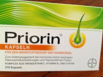 Germany PRIORIN 270 CAPS hair loss treatment regrowth vitamins 2027 - Image 1 of 3