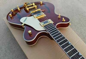 Alta qualità chitarra elettrica stampata F-foro Freud Vibrato sistema 6 stringhe - Bild 1 von 5