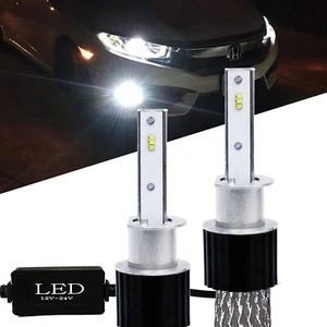 Kit de 2 bombillas LED sin ventilador Seúl CSP H1 súper brillantes 6000K xenón blanco - Imagen 1 de 10