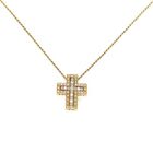 Damiani 20079802 Belle Epoque S Cross Diamond Necklace K18 Pink Gold Gold