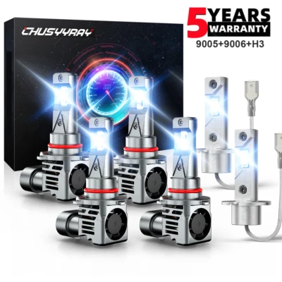 Combo de faros LED altos bajos + faros antiniebla 6500K para Nissan 300ZX 1990-1996 Foto 1 de 4