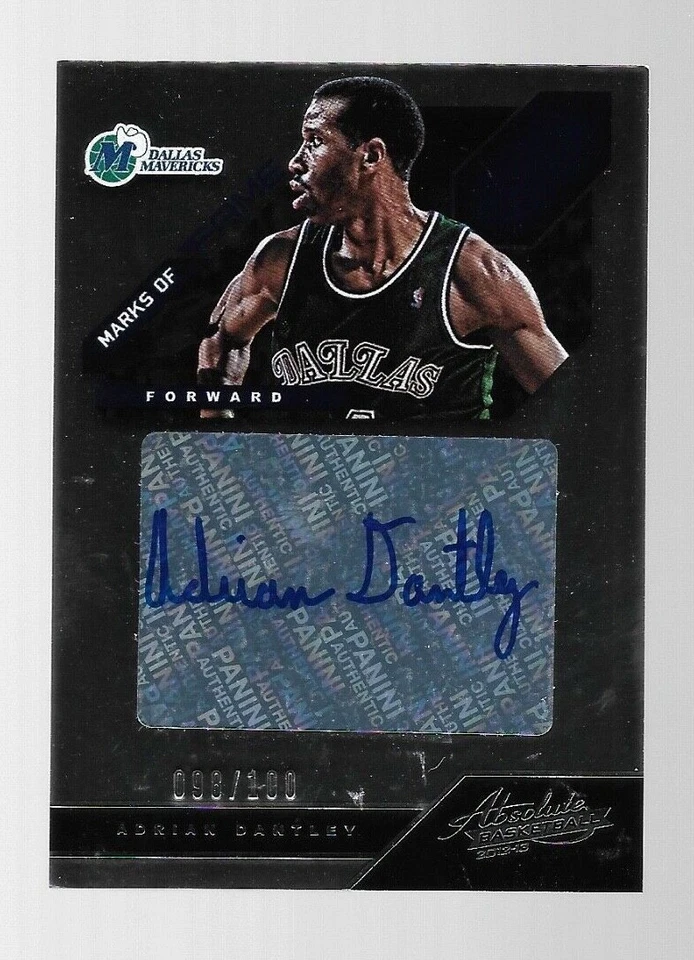 2012-13 Panini Absolute Adrian Dantley  Auto #98/100 - Image 1 of 2