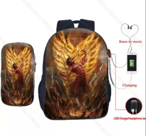 Attack On Titan Backpack + USB Charger Pouch School Set - Picture 1 of 10