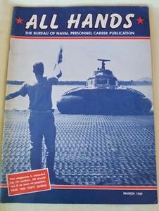 März 1967 ALLE HÄNDE The Bureau of Naval Personnel Karriere Publikation #602 Marine - Bild 1 von 9
