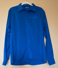 Arcteryx Blue Teal Long Sleeve Skyline Shirt Button Snap Mens Large EUC Pocket