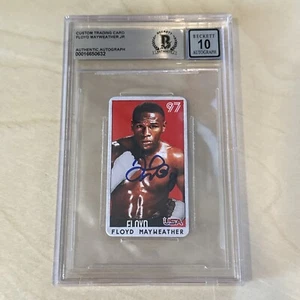 Floyd Mayweather RC 1997 Tobacco USA Firstround XRC Autographed Signed BGS 10 - Picture 1 of 2