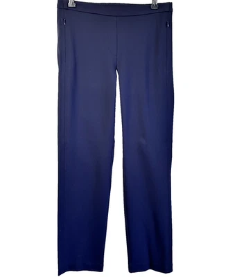 Pantalones rectos elásticos con cintura elástica azul marino Cambio para mujer talla 6 Foto 1 de 4