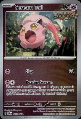 Scream Tail Reverse Holo Uncommon SV04: Paradox Rift 086/182 NM - Image 1 of 2