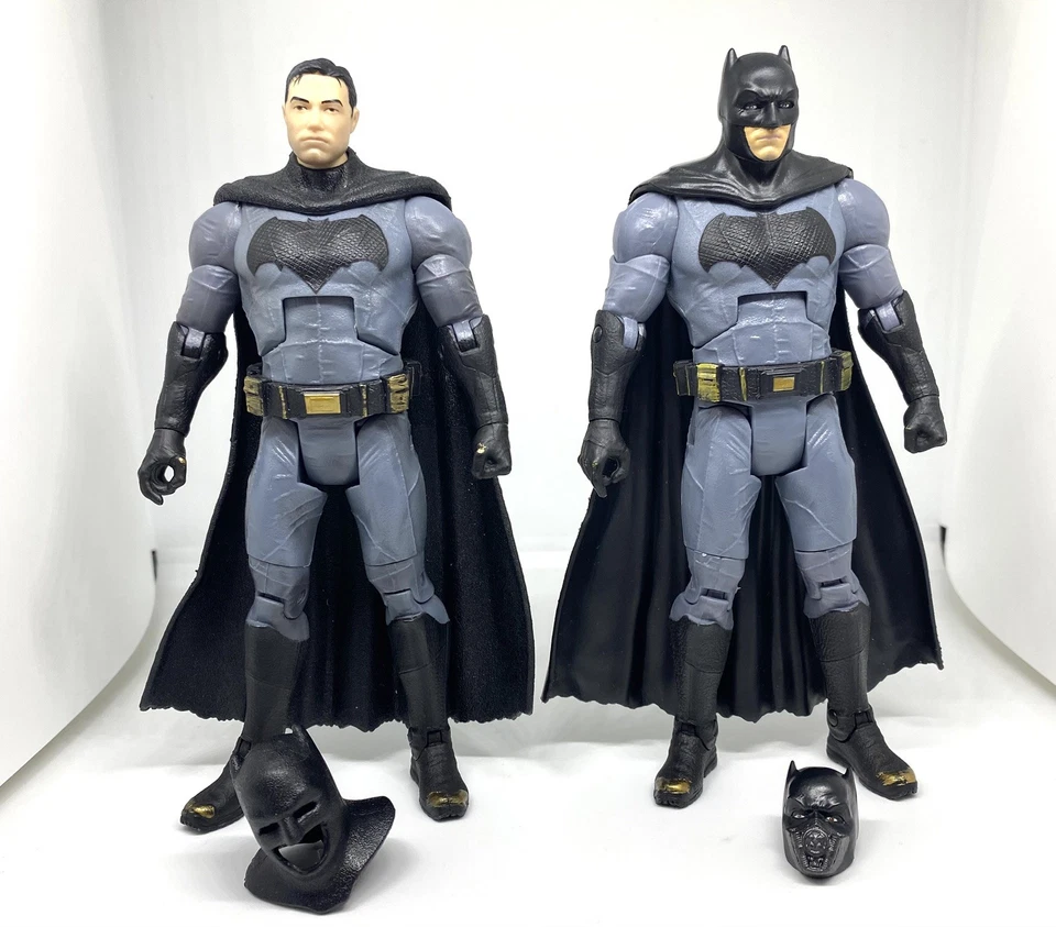 Lote de bonecos de ação Mattel DC Multiverse Batman v Superman Dawn of Justice 6” USADO - Imagem 1 de 4