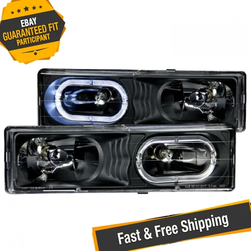 Faros de cristal negro Anzo USA 111007 Foto 1 de 4