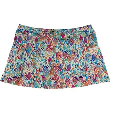 Sunsets Separates Tankini Swim Top & Bottom in Vibrant Ikat Print • Size 16/40D - Image 1 of 4