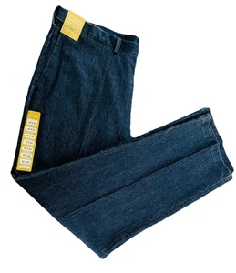 Nwt-Haggar Comfort Jeans Mens 42W 32L Relaxed Fit Flexible Waist Msrp $70 - Picture 1 of 11