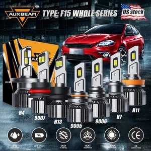 AUXBEAM 25000LM CANBUS LED Faros Bombillas H11 9006 9005 H7 H13 9007 H4 9012 H1 - Imagen 1 de 25